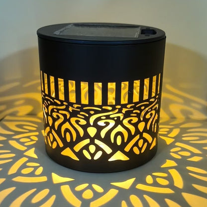 MandalaGlow · 4-in-1 Solar Iron Art Light & Shadow Projector