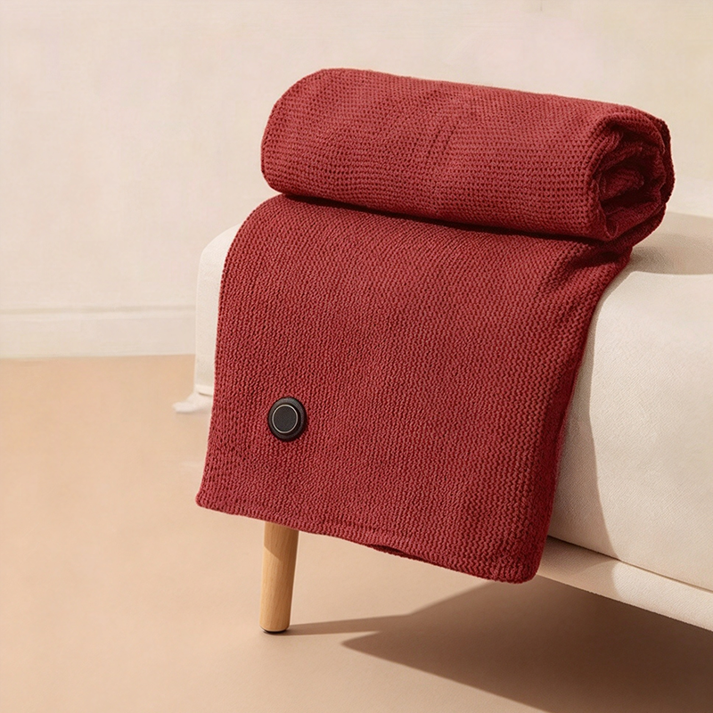 Wearable USB Heated Shawl Blanket Adjustable Temperature Fast Heating Washable
