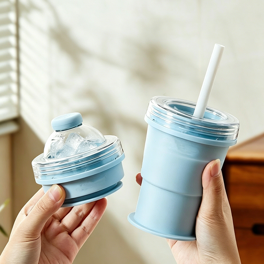 FrostGlide · 2-in-1 Foldable Ice Ball Maker Cup