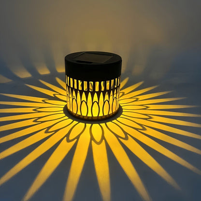 MandalaGlow · 4-in-1 Solar Iron Art Light & Shadow Projector
