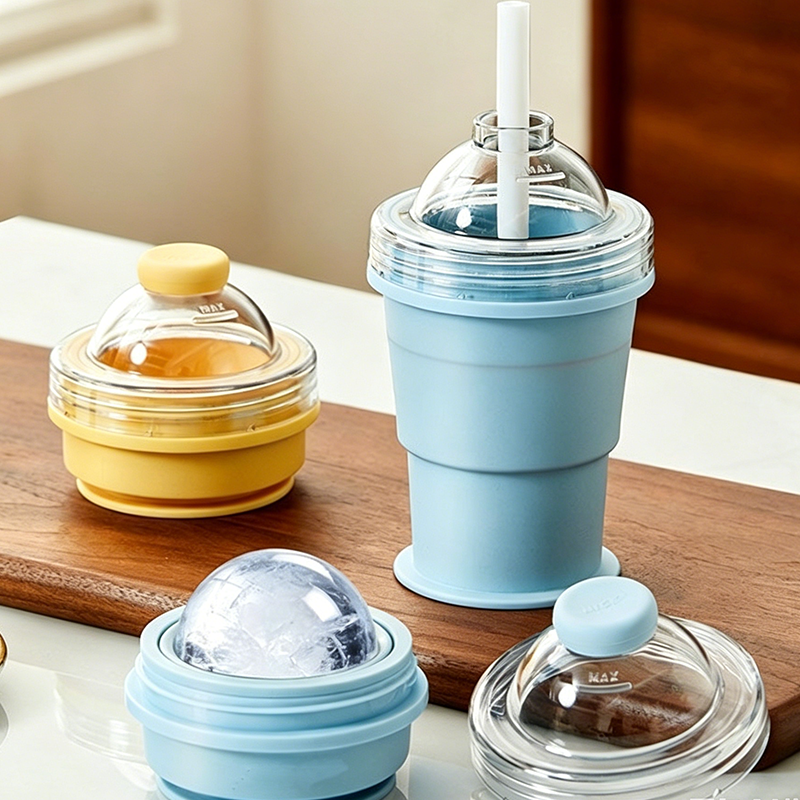 FrostGlide · 2-in-1 Foldable Ice Ball Maker Cup