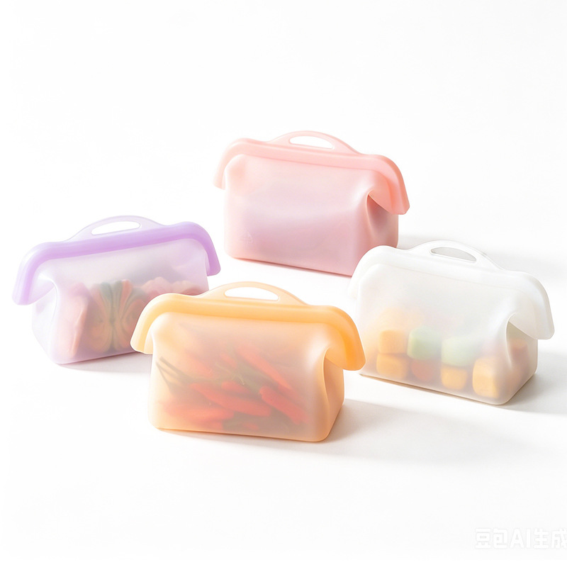 FreshFlex™ Reusable Silicone Food Storage Bag – Stand-Up Design & Wide Opening