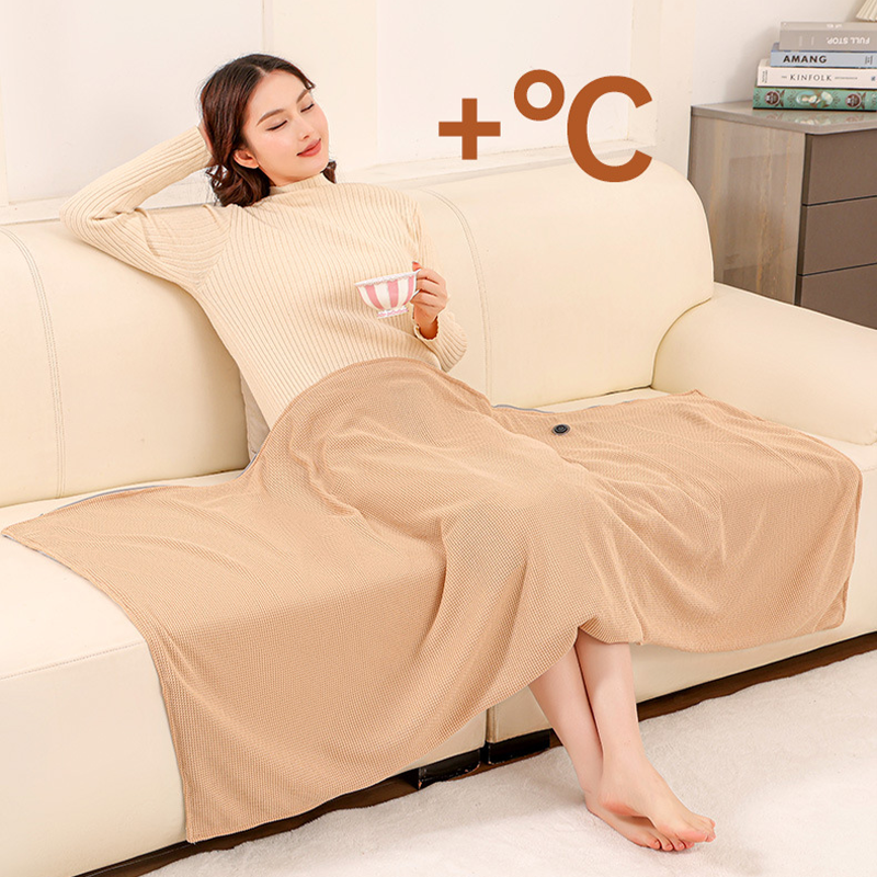 Wearable USB Heated Shawl Blanket Adjustable Temperature Fast Heating Washable