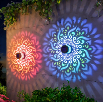 MandalaGlow · 4-in-1 Solar Iron Art Light & Shadow Projector