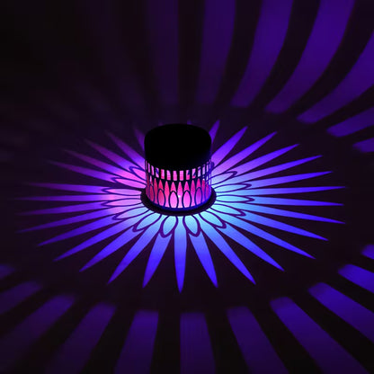 MandalaGlow · 4-in-1 Solar Iron Art Light & Shadow Projector