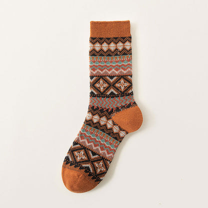 Bohemian Style Winter Socks: Soft & Skin-Friendly