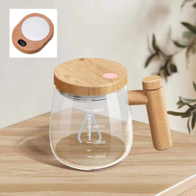 MixMaster-Electric Mixing Cup with Stirring Rod: Perfect for Soy Milk, Coffee & Protein Powder