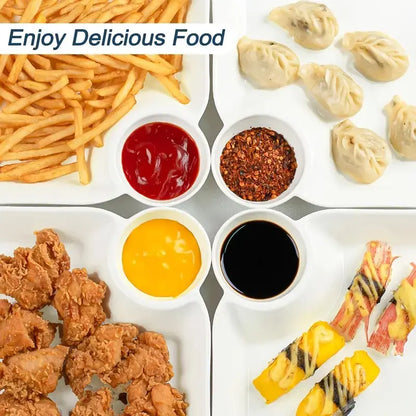 DumpliDip™ BPA-Free Snack Plate for Dumplings, Sushi & Appetizers