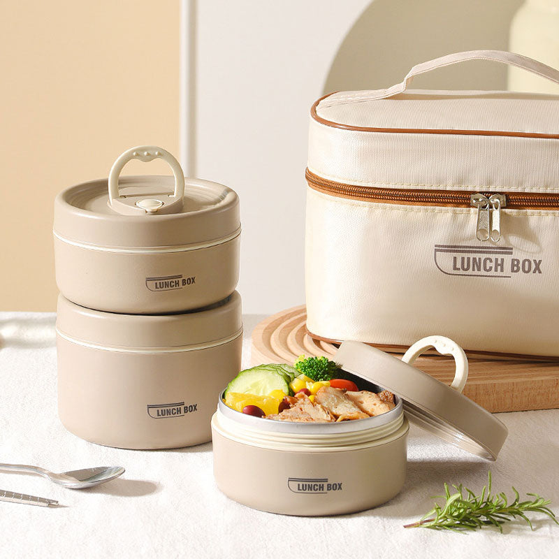 Minimalist 304 Stainless Steel Insulated Lunch Box – Durable & Leak-Resistant