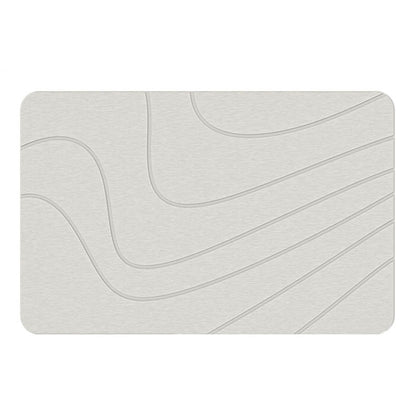 Diatomaceous Earth Hard Bath Mat - Non-Slip & Super Absorbent