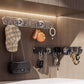 Foldable Suction Corner Multi-Hook Rack: Waterproof & Rust-Resistant, Space-Saving Design