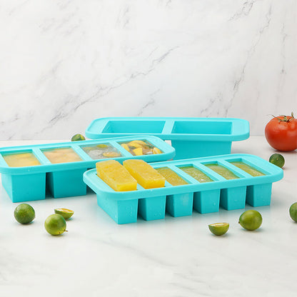 Silicone Food Storage & Freezer Trays:Easy-Release, Heat & Cold Resistant