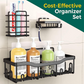 Bathroom Storage Set – No-Drill Installation & Strong Load Capacity