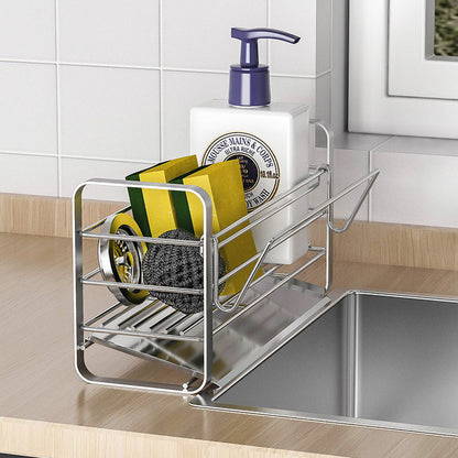 Stainless Steel Kitchen Rag Drain Rack – Rustproof, Durable & Easy to Clean