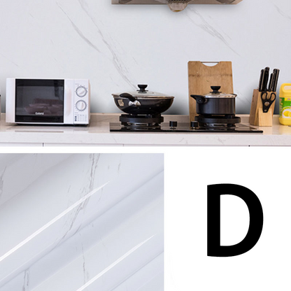 Oil-Resistant Marble Kitchen Stickers – Simple Installation, Long-Lasting