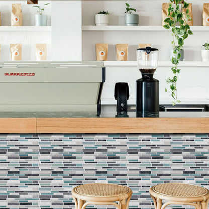 Brick-Pattern Mosaic Self-Adhesive Wallpaper - Cuttable, Waterproof & Stain-Resistant