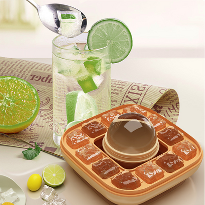 2-in-1 Press Ice Cube Tray – Quick Release & Easy to Use
