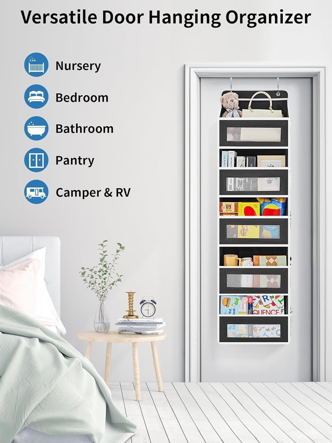 Space-Saving Hanging Organizer for Bedroom, Bathroom & Closet