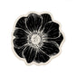 Rose Pattern Napa Leather Tabletop Absorbent Mat: Quick Drying & Non-Slip Design