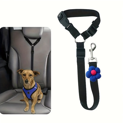 Adjustable Dog Car Safety Belt – Secure Pet Travel Leash