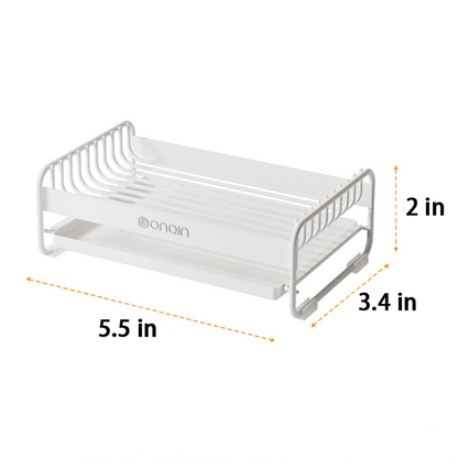 AuraGlow · Detachable Dual-Layer Luxe Soap & Sponge Organizer