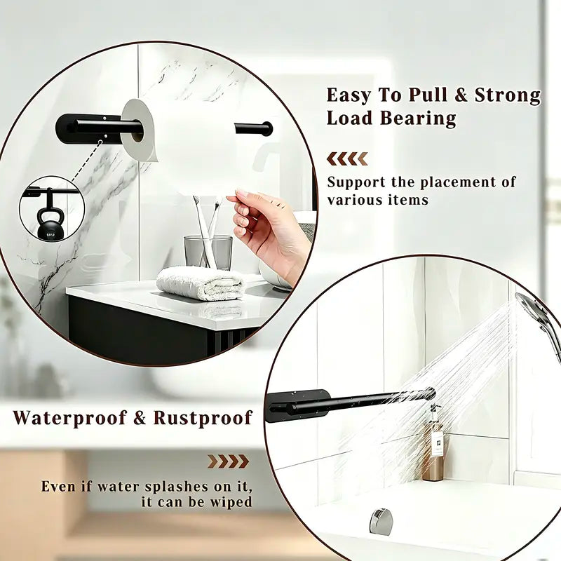 WallFlow™ Stainless Steel Paper Towel Holder for Kitchen, Bathroom & More