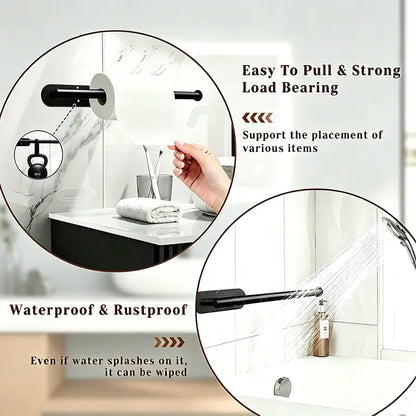 WallFlow™ Stainless Steel Paper Towel Holder for Kitchen, Bathroom & More