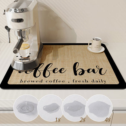 Coffee Machine Absorbent Mat – Anti-Slip & Protects Countertops