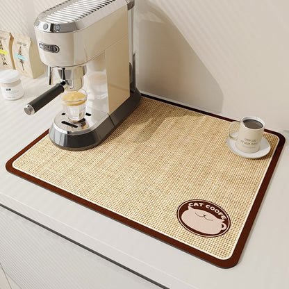 Coffee Machine Absorbent Mat – Anti-Slip & Protects Countertops