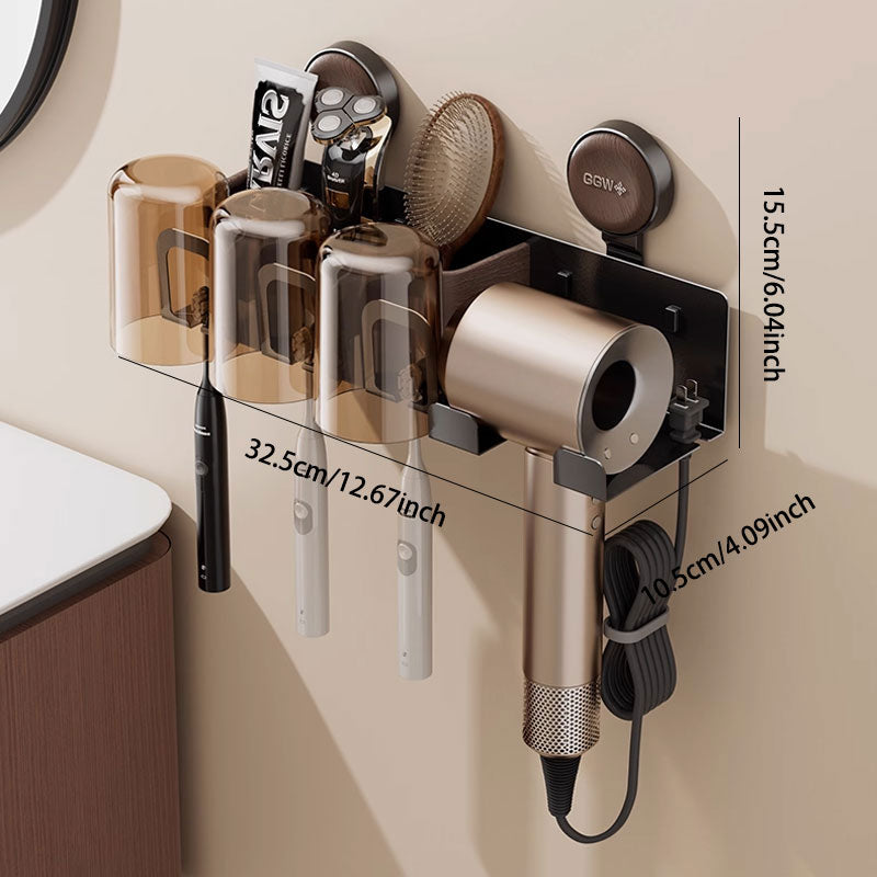 Bathroom No-Drill Storage Holder – Waterproof, Rustproof & Sturdy