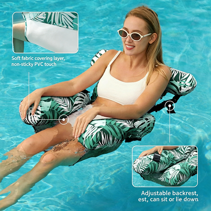 AquaLounge Inflatable Water Chair – Foldable Floating Sofa