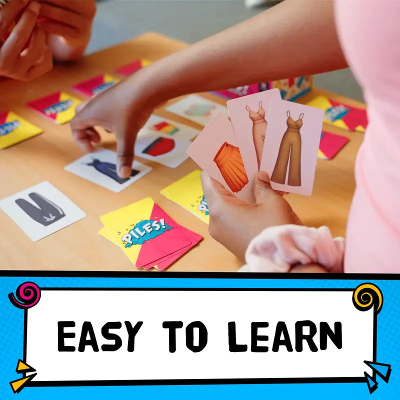 PILES! A Fast-Paced Free-For-All Clothes Matching Card Game