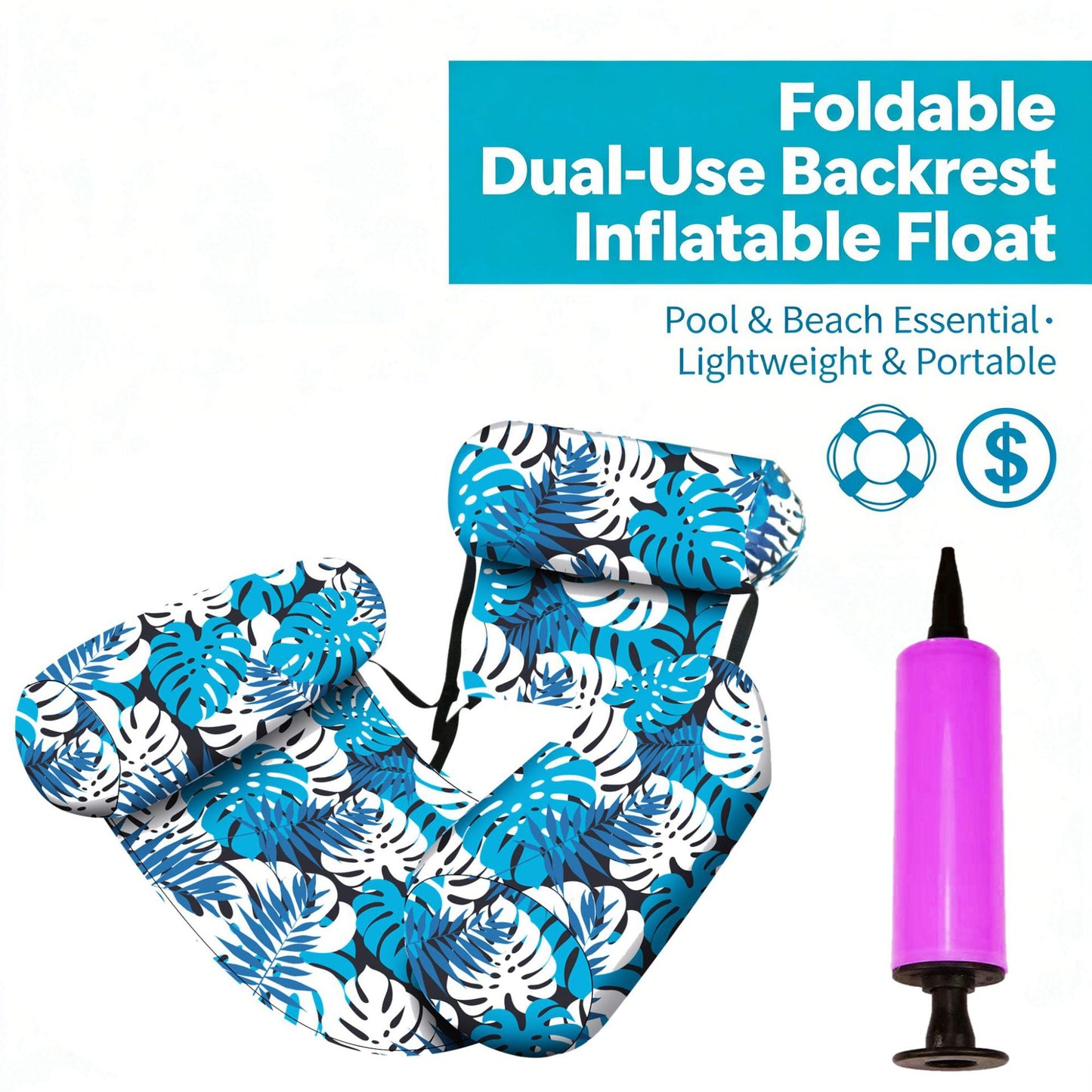 AquaLounge Inflatable Water Chair – Foldable Floating Sofa