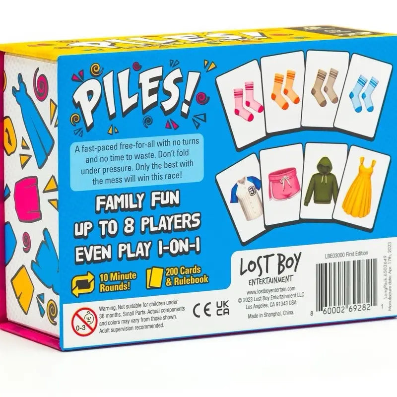 PILES! A Fast-Paced Free-For-All Clothes Matching Card Game