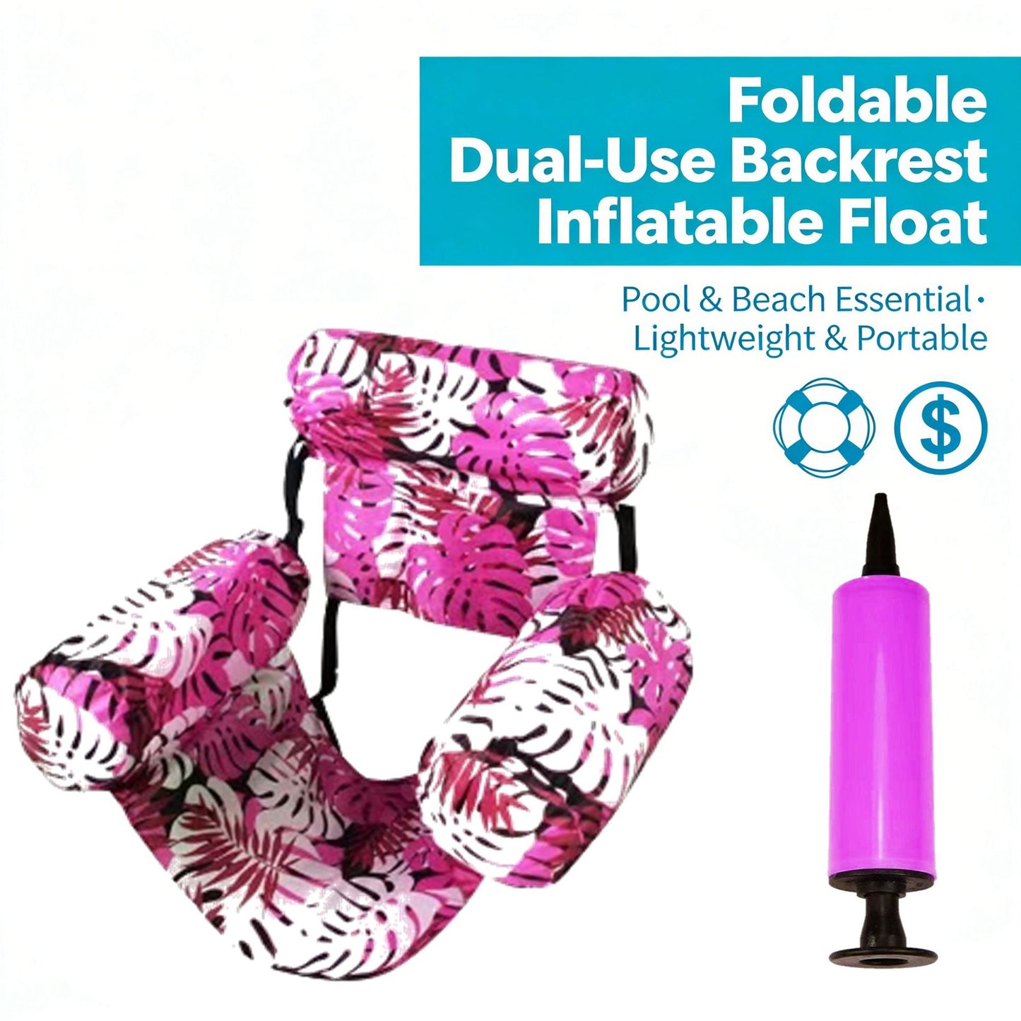 AquaLounge Inflatable Water Chair – Foldable Floating Sofa