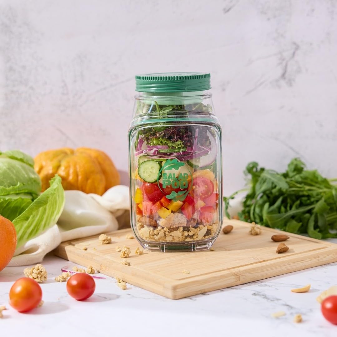 Aura Salad Pod – Keep Your Greens Crisp & Dressing Separate