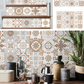 Vintage Waterproof Tile Stickers - Self-Adhesive, Easy to Clean