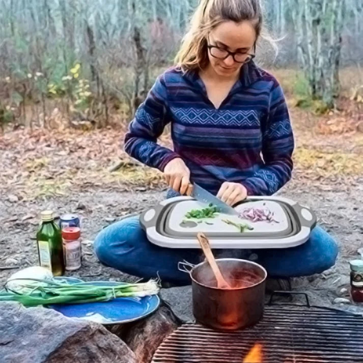 PrepFold™ 3-in-1 Collapsible Cutting Board & Wash Basin