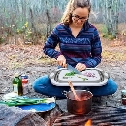 PrepFold™ 3-in-1 Collapsible Cutting Board & Wash Basin
