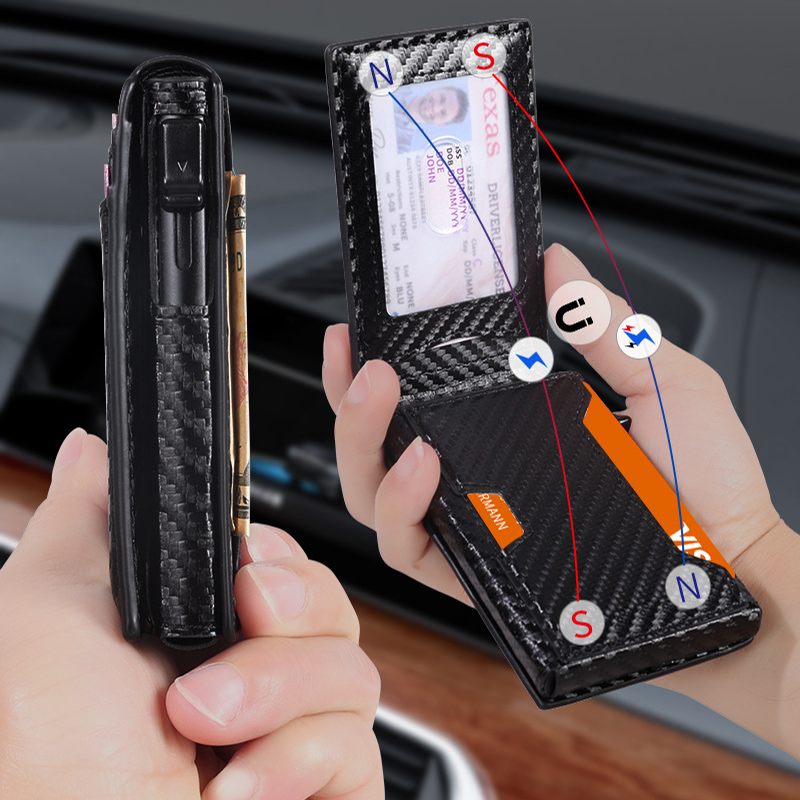 The Apex · Mechanical Aluminum Card Case with Carbon-Fiber Bifold Matrix