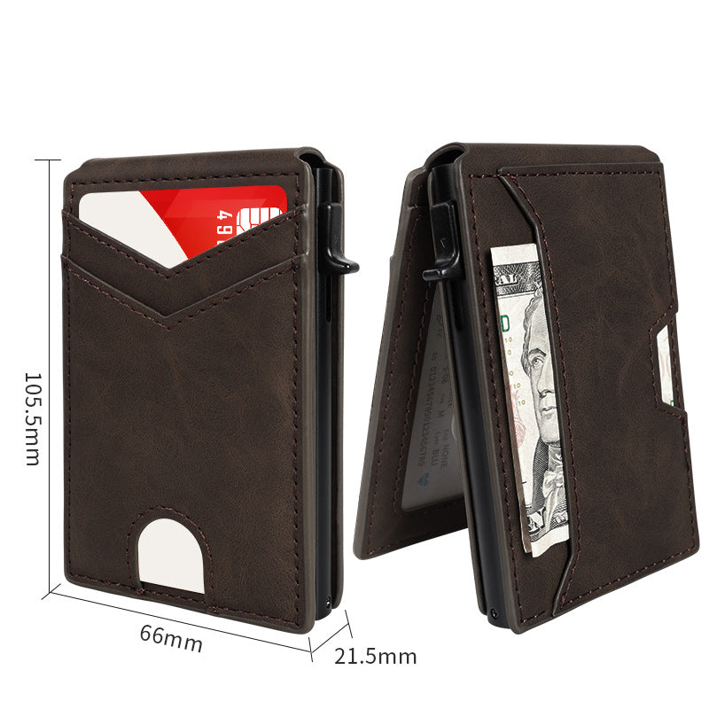 The Apex · Mechanical Aluminum Card Case with Carbon-Fiber Bifold Matrix