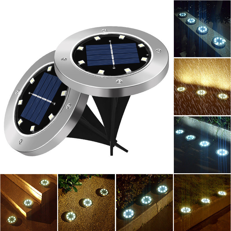 SolarGlow · 8LED In-Ground Garden Light
