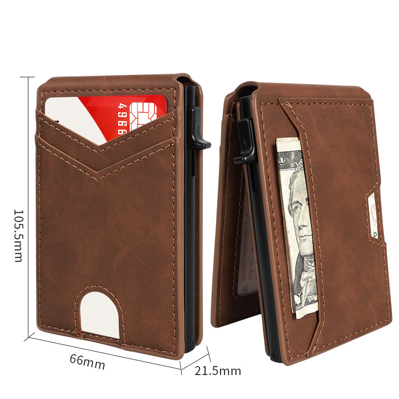 The Apex · Mechanical Aluminum Card Case with Carbon-Fiber Bifold Matrix
