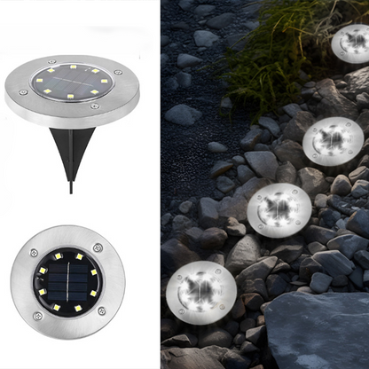 SolarGlow · 8LED In-Ground Garden Light