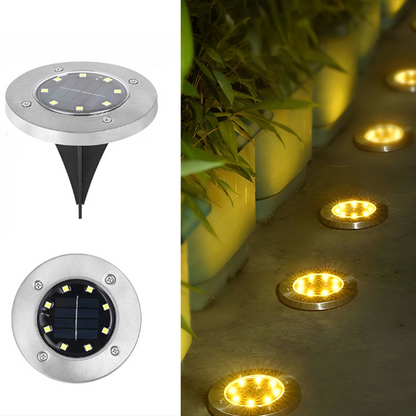SolarGlow · 8LED In-Ground Garden Light