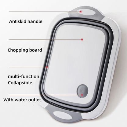 PrepFold™ 3-in-1 Collapsible Cutting Board & Wash Basin