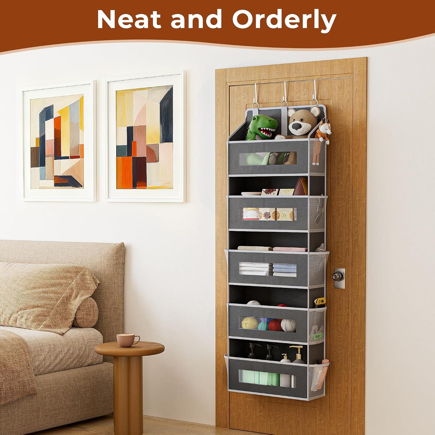 Space-Saving Hanging Organizer for Bedroom, Bathroom & Closet