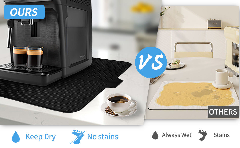 Sloped Silicone Draining Mat – Heat-Proof & Non-Slip