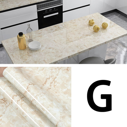 Oil-Resistant Marble Kitchen Stickers – Simple Installation, Long-Lasting