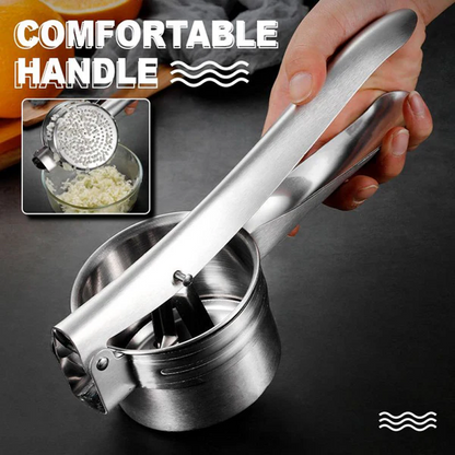 Kitchen Potato Masher with Juice Squeezer – Easy & Efficient